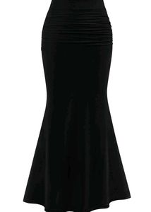 Black mermaid skirt