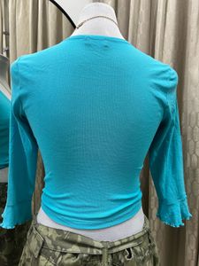 KOOKAI Ruched Drawstring Crop Top