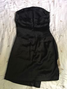 Elegant Black Strapless Dress