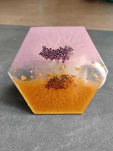 Handmade Hexagonal Resin Coaster❤️