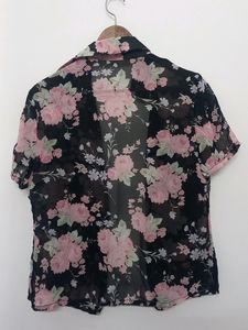 Floral Shirt For Girls | See-through| Size: M-L💫