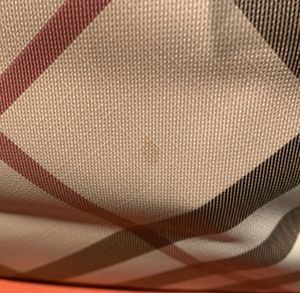 Burberry’s Haymarket Check Tote Patent Leather