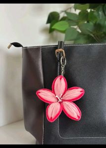 Cute Handmade Flower Keychain