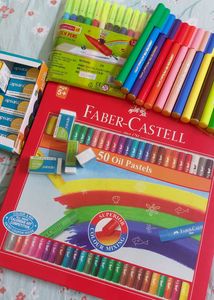 Oil Pastels And Sketch Pens Combo
