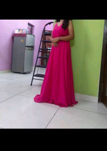 Elegant Pink Maxi Dress