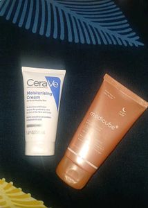Combo of Cerave moisturizer and Medicube Face Mask