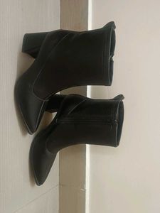 Chic Black Heeled Ankle Boots