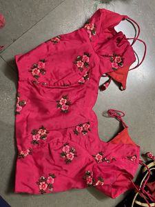 Embroidered Silk Blend Saree