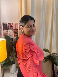 Puff Sleeve Ribbed Top