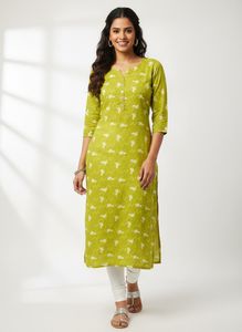 Chic Printed Kurta size M