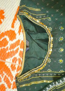 Pantaloons Elegant Green Lehenga Choli Set