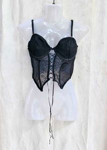 451110. Sheer Lace Corset Top