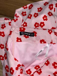 Pink Floral Mini Skirt