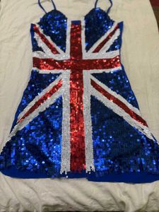 Sequin Union Jack Bodycon Dress