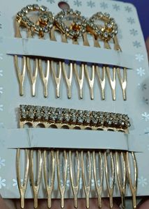 Diamond Hair Clip 4pc Set