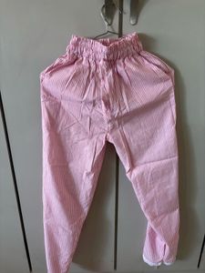 Striped Pink Girls Pants unused