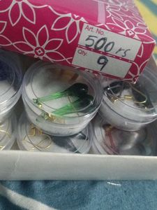 Designer Glass Bead Earrings (Set of 9 Pairs)