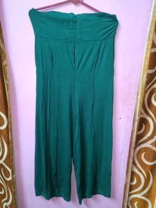 Emerald Green Wide Leg Trousers