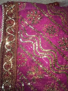 Stunning Embroidered Silk Saree