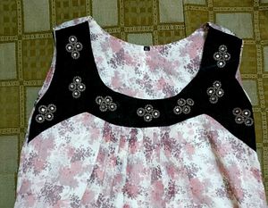 Chic Floral Print Sleeveless Dress
