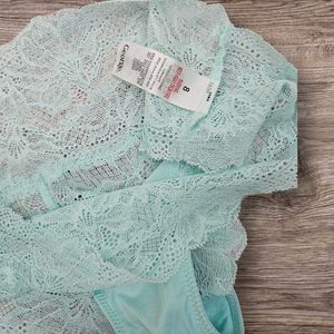 George Mint Lace Hipster Panties