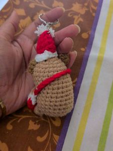 Cute Crochet Bear Keychain