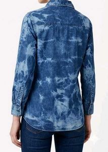 Stylish Blue Denim Tie-Dye Shirt