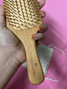 Bamboo Hair Brush and comb combo