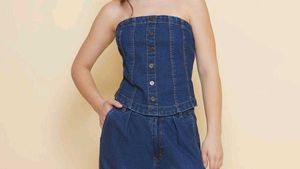 Denim Tube Top