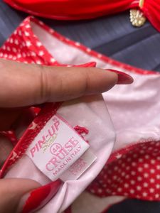 imported Red Star Print Bikini Set