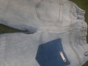 Imported Washed Light Blue Jeans Small Size