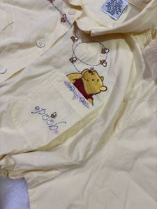 Cute Winnie the Pooh Button-Up Shirt