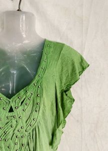 Y2K fluorescent green top