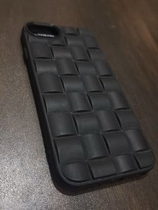 Iphone 7 Black Woven Textured Phone Case
