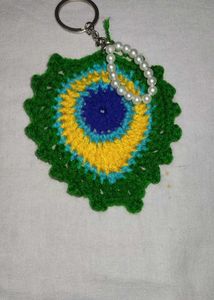 Cute Crochet Sunflower Keychain