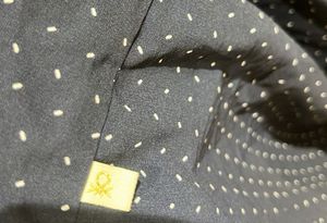 Navy Blue Polka Dot Shirt