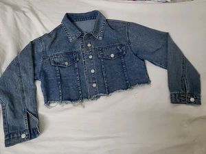 Denim Cropped Jacket