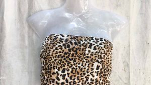 Leopard Print Bandeau Top