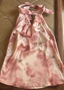 Satin Floral Halter Neck Top