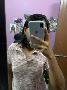 Cute Collared Knit Top