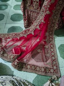 Exquisite Red Velvet Lehenga Choli