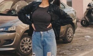 Stylish Ripped Blue Jeans