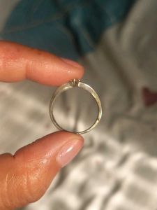 Pure silver ring