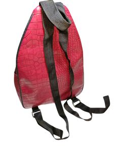 Rose Crocodile Embossed Backpack #002