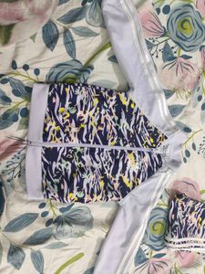 Adidas Infant Floral Zebra Print Tracksuit Set