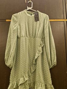 Sale! Green Ruffle Dress