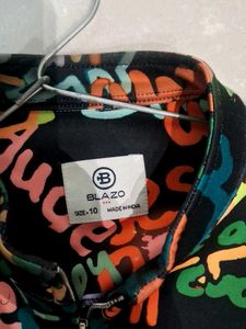 boys Graffiti Print Bomber Jacket
