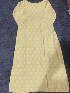 Elegant Green Floral Print Kurta