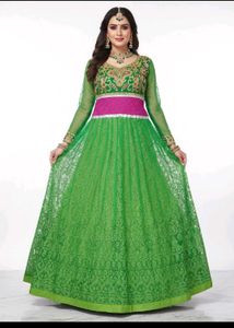 Embroidered Green gown