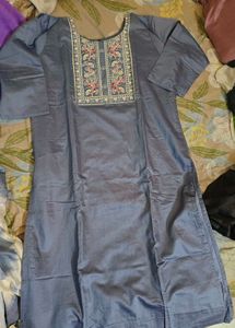 Embroidered Kurta Set with Dupatta